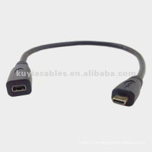 HDMI 1.4 D типа Micro HDMI Мужской к Micro HDMI Удлинительный кабель 30 см